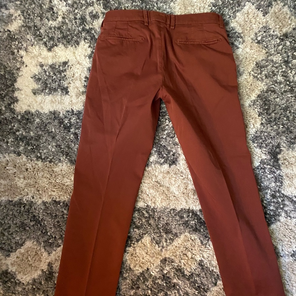 Boggi Milano Mens Orange/Rust Pants 46 EU - Picture 2 of 3